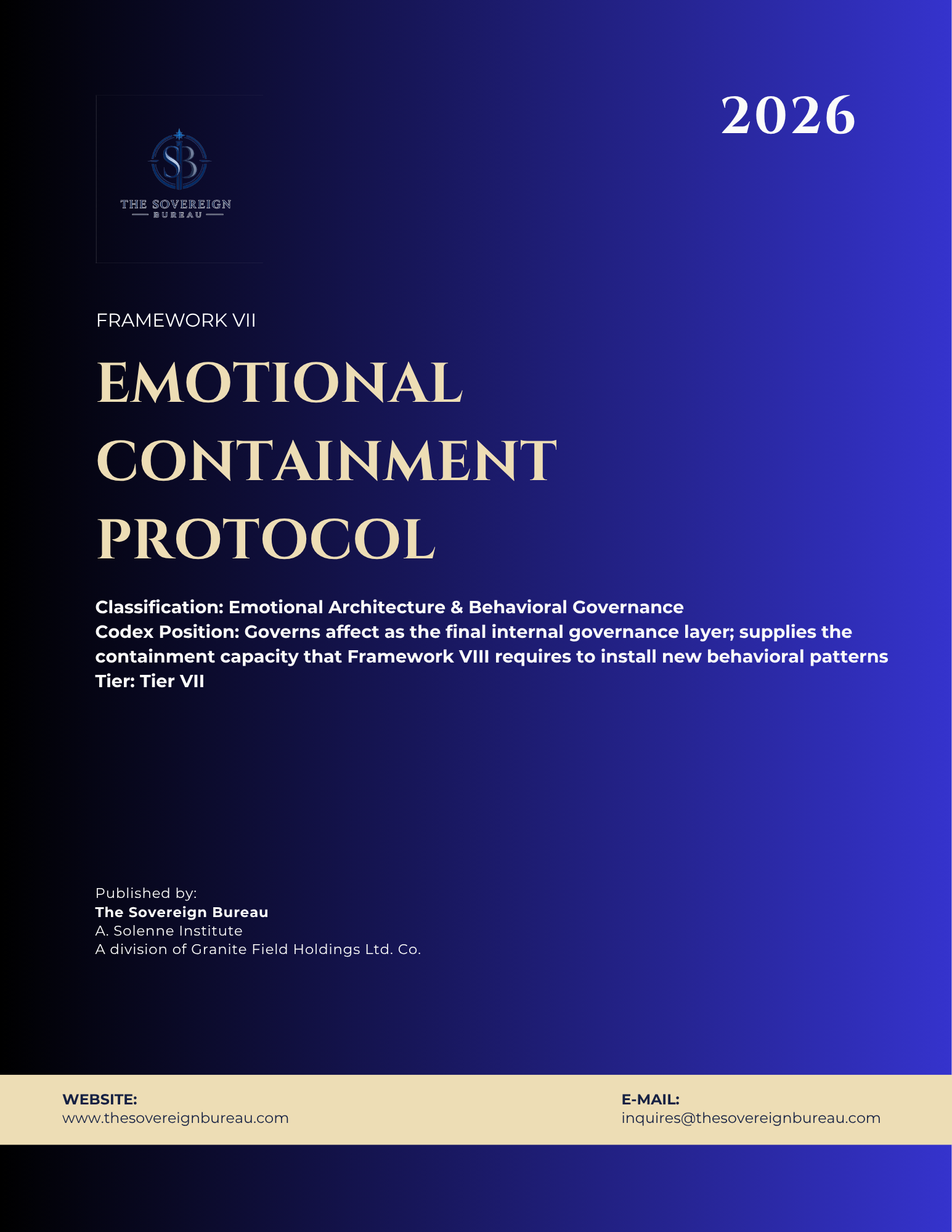 Emotional Containment Protocol - Codex No. 007